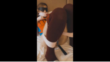 Spiderman, oily stockings, mask, stockings, white shirt